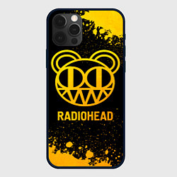 Чехол iPhone 12 Pro Radiohead - gold gradient