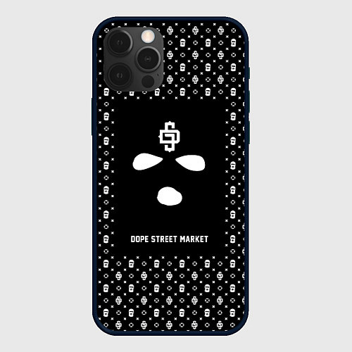 Чехол iPhone 12 Pro Phantom ski mask / 3D-Черный – фото 1