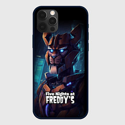 Чехол iPhone 12 Pro Five Nights at Freddys Bonnie cyberpunk