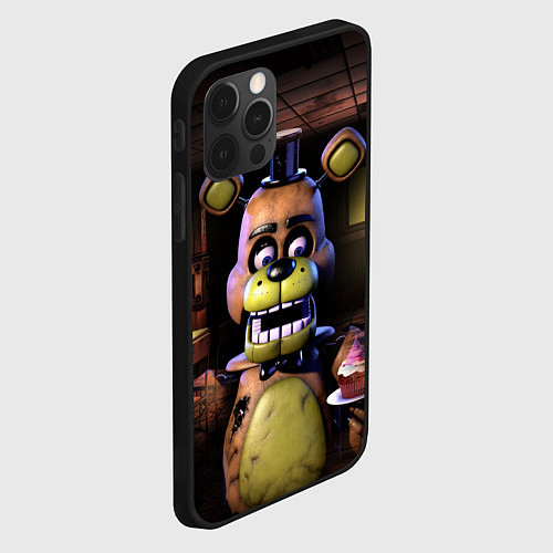 Чехол iPhone 12 Pro Five Nights at Freddy / 3D-Черный – фото 2