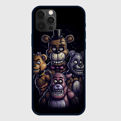 Чехол iPhone 12 Pro Five Nights at Freddys / 3D-Черный – фото 1