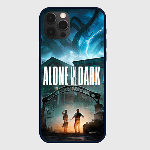 Чехол iPhone 12 Pro Особняк Alone in the dark / 3D-Черный – фото 1