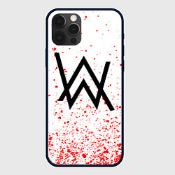 Чехол для iPhone 12 Pro Alan walker брызги, цвет: 3D-черный