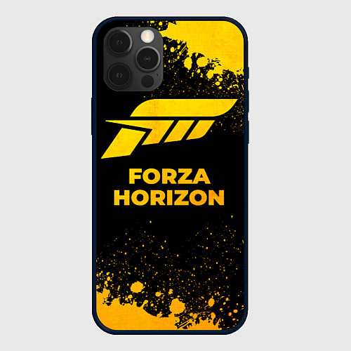 Чехол iPhone 12 Pro Forza Horizon - gold gradient / 3D-Черный – фото 1
