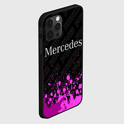 Чехол для iPhone 12 Pro Mercedes pro racing: символ сверху, цвет: 3D-черный — фото 2