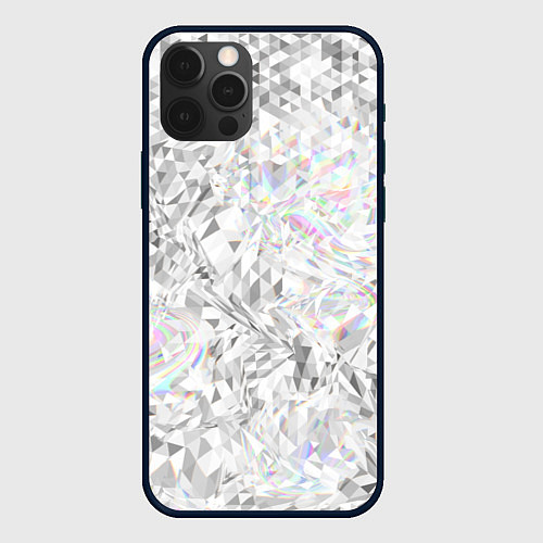 Чехол iPhone 12 Pro Бриллиант в воде / 3D-Черный – фото 1