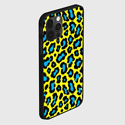Чехол для iPhone 12 Pro Кислотный леопард паттерн, цвет: 3D-черный — фото 2