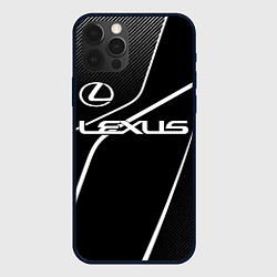 Чехол iPhone 12 Pro Lexus - white line