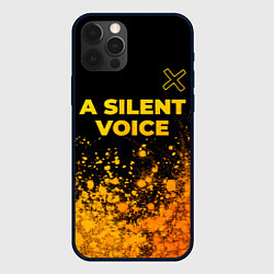 Чехол iPhone 12 Pro A Silent Voice - gold gradient: символ сверху