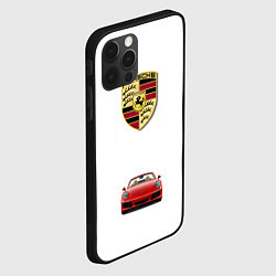 Чехол для iPhone 12 Pro Porsche car, цвет: 3D-черный — фото 2