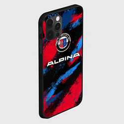 Чехол для iPhone 12 Pro Alpina - BMW colors, цвет: 3D-черный — фото 2