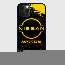 Чехол iPhone 12 Pro Nissan - gold gradient