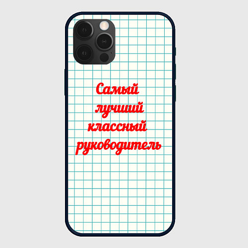 Чехол iPhone 12 Pro Классному руководителю / 3D-Черный – фото 1