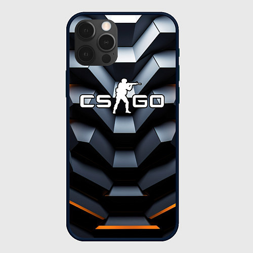 Чехол iPhone 12 Pro CSGO объемная конструкция / 3D-Черный – фото 1
