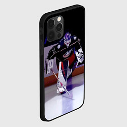 Чехол для iPhone 12 Pro Sergey Bobrovsky - goalkeeper - Columbus blue jack, цвет: 3D-черный — фото 2