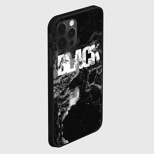 Чехол iPhone 12 Pro Black - abstract / 3D-Черный – фото 2