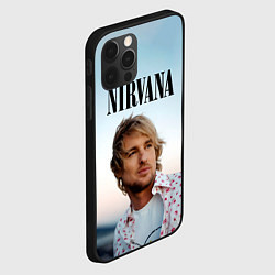 Чехол для iPhone 12 Pro Тру фанат Nirvana, цвет: 3D-черный — фото 2