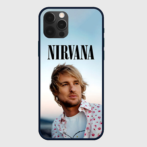 Чехол iPhone 12 Pro Тру фанат Nirvana / 3D-Черный – фото 1