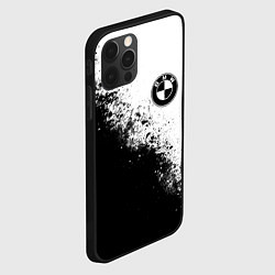 Чехол для iPhone 12 Pro BMW - black and white, цвет: 3D-черный — фото 2