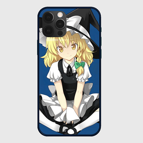 Чехол iPhone 12 Pro Touhou Project Мариса Кирисаме / 3D-Черный – фото 1