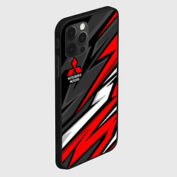 Чехол для iPhone 12 Pro Митсубиси - красный спортивный, цвет: 3D-черный — фото 2