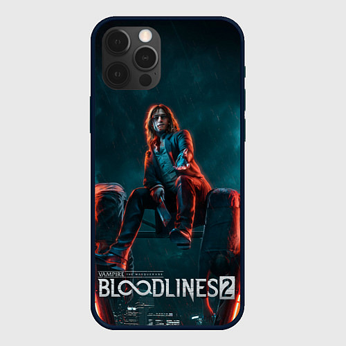 Чехол iPhone 12 Pro Мистер Дамп Vampire the masquerade bloodlines 2 / 3D-Черный – фото 1