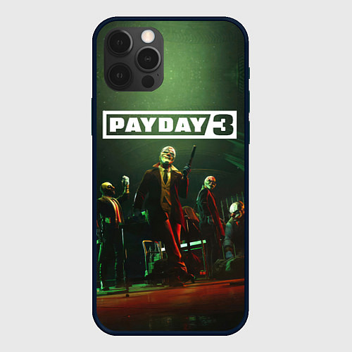 Чехол iPhone 12 Pro Грабители Payday 3 / 3D-Черный – фото 1