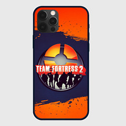 Чехол для iPhone 12 Pro Лого Team Fortress 2, цвет: 3D-черный