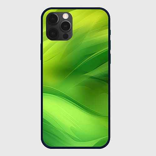 Чехол iPhone 12 Pro Green lighting background / 3D-Черный – фото 1