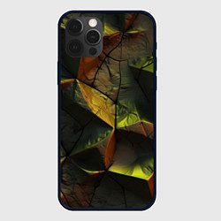 Чехол для iPhone 12 Pro Геометрические абстрактные фигуры, цвет: 3D-черный