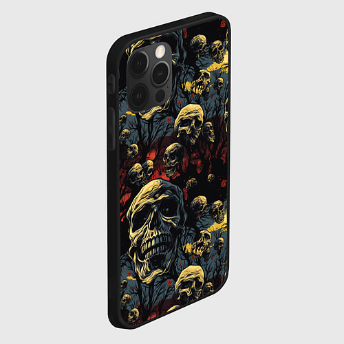 Чехол iPhone 12 Pro Крик ужаса / 3D-Черный – фото 2