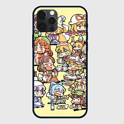 Чехол для iPhone 12 Pro Touhou Project Characters, цвет: 3D-черный