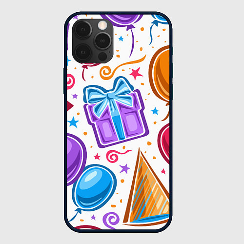 Чехол iPhone 12 Pro Вечеринка / 3D-Черный – фото 1