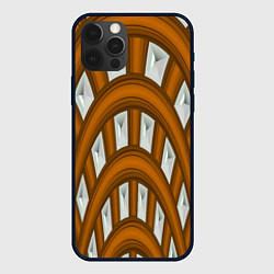 Чехол для iPhone 12 Pro Деревянные своды, цвет: 3D-черный