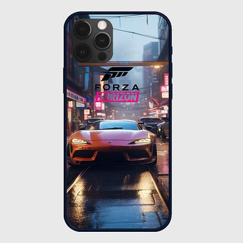 Чехол iPhone 12 Pro Forza Horizon game / 3D-Черный – фото 1