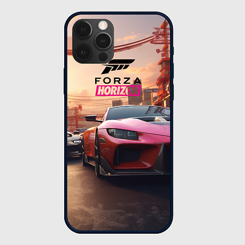 Чехол iPhone 12 Pro Forza street racihg / 3D-Черный – фото 1