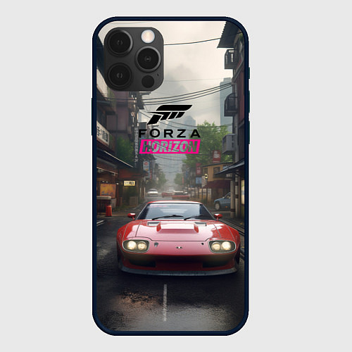 Чехол iPhone 12 Pro Forza Horizon game / 3D-Черный – фото 1