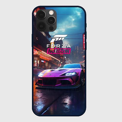 Чехол iPhone 12 Pro Forza Horizon game / 3D-Черный – фото 1