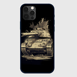 Чехол для iPhone 12 Pro Русский танк т54, цвет: 3D-черный
