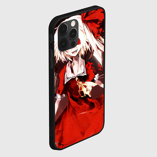 Чехол iPhone 12 Pro Touhou Project Flandre Scarlet / 3D-Черный – фото 2