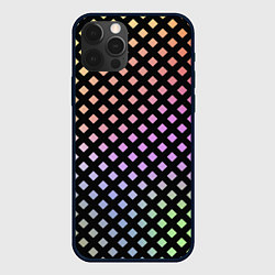 Чехол iPhone 12 Pro Цветной под сеткой имитация