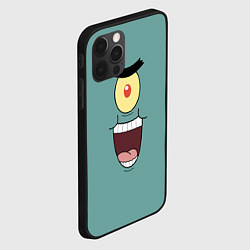 Чехол для iPhone 12 Pro Планктон злодей, цвет: 3D-черный — фото 2