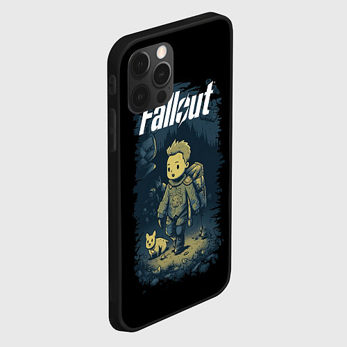 Чехол iPhone 12 Pro Fallout boy / 3D-Черный – фото 2
