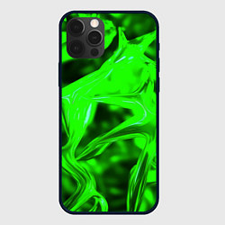 Чехол iPhone 12 Pro Зелёная кислотная неоновая коалесценция