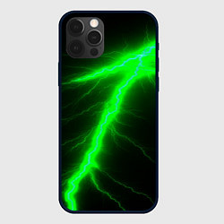 Чехол iPhone 12 Pro Зеленый разряд молнии