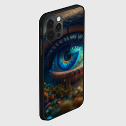 Чехол для iPhone 12 Pro Неоновый глаз, цвет: 3D-черный — фото 2