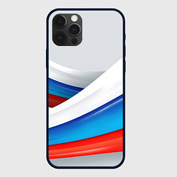 Чехол iPhone 12 Pro Российские флаги