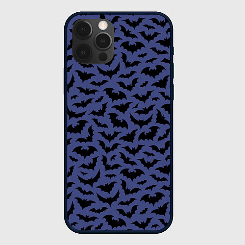Чехол iPhone 12 Pro Хэллоуин узор / 3D-Черный – фото 1