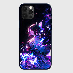 Чехол для iPhone 12 Pro Прекрасная Шинобу - Клинок демонов, цвет: 3D-черный