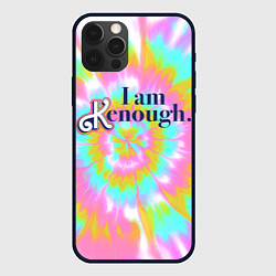 Чехол для iPhone 12 Pro I am Kenough - retro tie-dye, цвет: 3D-черный
